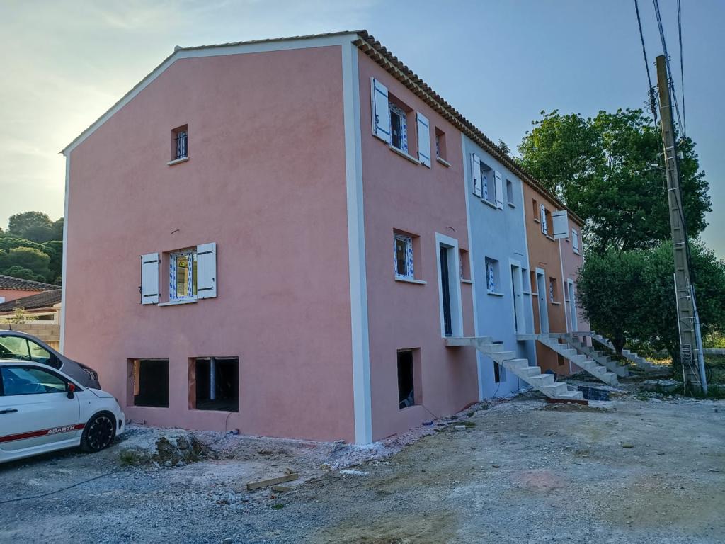 Facade neuve maison propriete Ventabren Coudoux Velaux